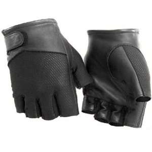  River Road Pecos Mens Leather & Mesh Fingerless Motorcycle 