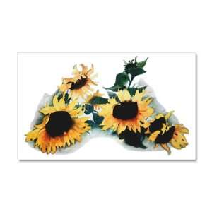    38.5 x24.5 Wall Vinyl Sticker Sunflowers Painting 