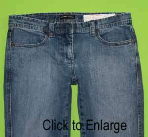 NY & Co sz 6 Capri Stretch Womens Blue Jeans Denim Pants FM85  