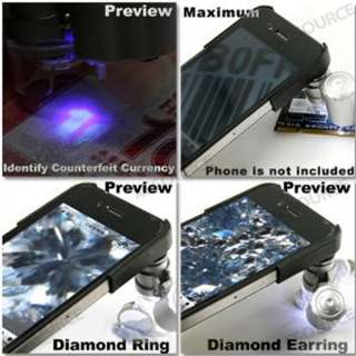   Microscope Lens and LED Light With Case For Apple iPhone 4 4G DC77