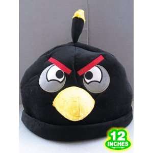  Angry Birds Plush Hat   Black Bird 