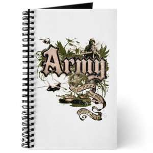  Journal (Diary) with Army US Grunge Any Time Any Place Any 