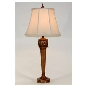   NeoClassic Golden Tapered Fluted Column Table Lamp