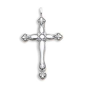   Silver 2 Inch Antique Cross Pendant West Coast Jewelry Jewelry