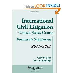   , 2011 2012 Statutory Supplement (9781454808091) Gary B. Born Books