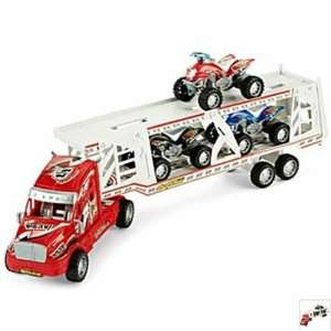  Truck Toy Super Speed Hauler with Freewheeling ATV Toys & Games