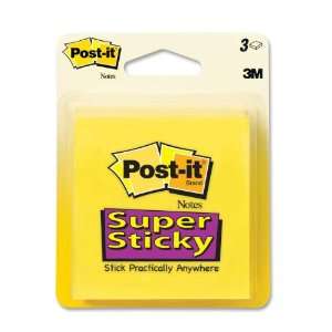  3M Commercial Ofc Sup Div 3321SSCY Super Sticky Notes, 3 
