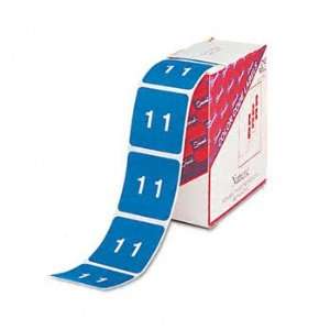  Smead 67421   Single Digit End Tab Labels, Number 1, White 