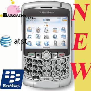 NEW RIM Blackberry 8320 Curve WiFi UNLOCKED AT&T SILVER  