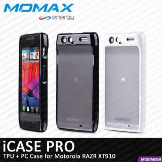  iCase Pro Soft Case Cover Shell Motorola RAZR XT910 w Screen Shield 