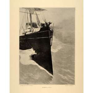  1896 Albert Munsell Danger Ahead Ship Vessel Boat Sea 