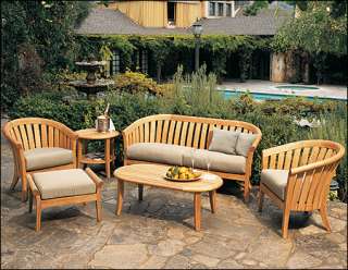 Lenong Grade A Teak Wood 6 pc Outdoor Garden Patio Sofa Lounge Chair 