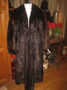 Excellent Medium Large Beaver Fur Swing Jacket Coat #267c  