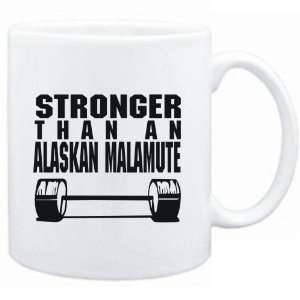   Mug White  STRONGER THAN A Alaskan Malamute  Dogs