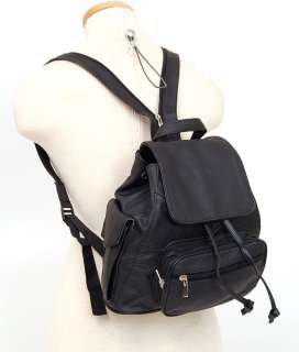 Leather Backpack Sling Bag Back Pack Handbag Organizer Pocket 