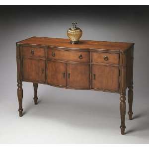  Butler Console Chest   Antique Cherry Finish