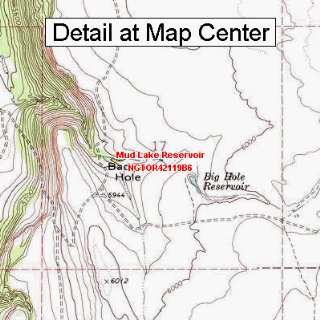 USGS Topographic Quadrangle Map   Mud Lake Reservoir, Oregon (Folded 