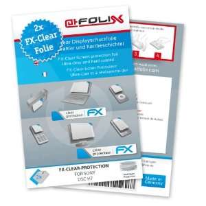  2 x atFoliX FX Clear Invisible screen protector for Sony DSC H7 