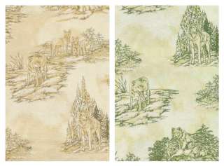 Wolf Song Scenic Wolves Nature Toile TOT Coordinate Cotton Fabric FQ 