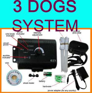PET DOG Electronic Electric Dog Fence w shock collar  