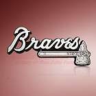 MLB Atlanta Braves Chrome Car Emblem, Licensed Product, + Free Gift