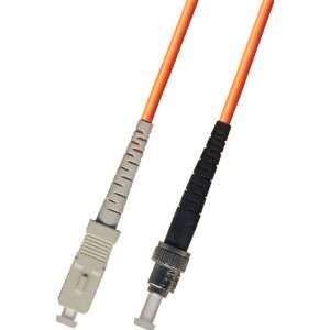  1M Multimode Simplex Fiber Optic Cable (50/125)   SC to ST 