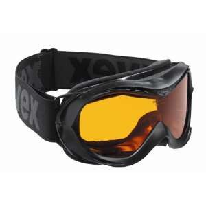 UVEX Storm Junior Ski Goggle,Black Frame with Double Gold Lite Lens 