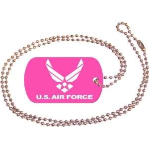  U.S. Air Force Pink Dog Tag with Neck Chain Everything 