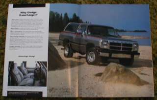 1991 Dodge Truck Brochure Ram Pickup Dakota  