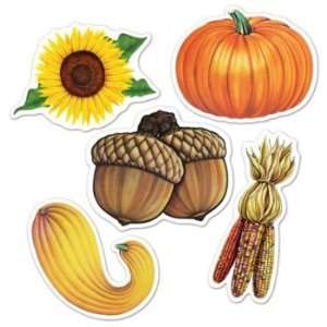  Mini Fall Autumn Cutout Set of 10