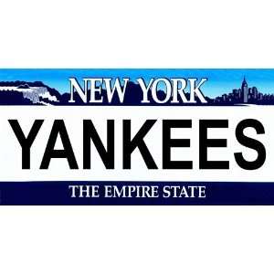  New York State Background License Plates Yankees Plate Tag 