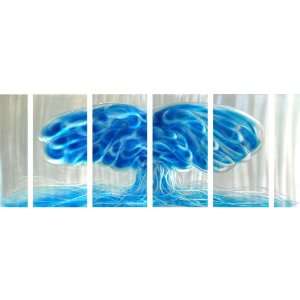  Out of the Blue Jumbo Aluminum Wall Art Set of 6 Metal 