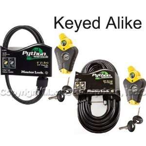  Master Lock   Python Adjustable Cable Locks #8413KA2 6 30 