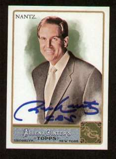 Jim Nantz signed autograph auto 2011 Allen & Ginters card  