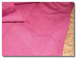 Vintage Burgandy Retro Mod Polyester Fabric 3.1 Yards  