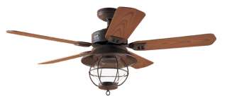 HUNTER 52 Ceiling Fan OUTDOOR RUSTIC BROWN HR 20721  