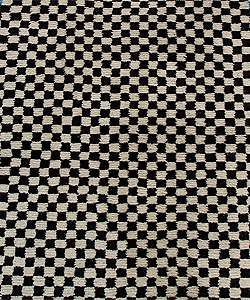 Hand knotted Checkered Black/White Rug (26 x 5)  