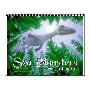 Sea Monsters Calendar   Regular 11 x 8.5 inch Animals Wall Calendar by 