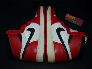1994 Nike Air Jordan i 1 Sample White Black Red US9 PE OG Basketball 