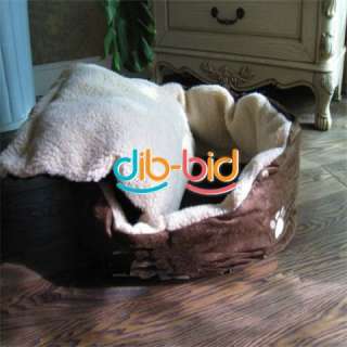 Door Pet Round Puppy Dog Cat Soft Winter Warm Big Bed House Nest 