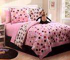 Girls MONKEY POLKA DOT 9P FULL/DOUBL​E Comforter Bed N B