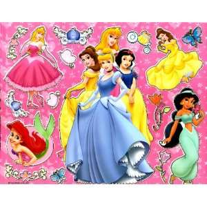  Disney Princesses STICKER SHEET BL053 ~ Belle Cinderella Snow White 