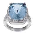 Gemstone, Aquamarine Rings   Buy Diamond Rings, Cubic 