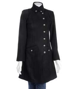 Coffee Shop Womens Side button Military Coat  