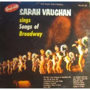    Sarah Vaughan Sings Songs of Broadway Sarah Vaughan Music