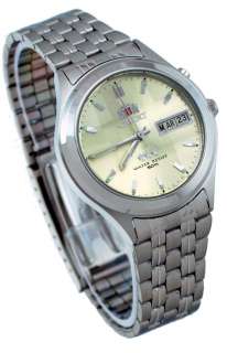  BEM5V002C Mens Facet Glass Stainless Steel Automatic Watch  