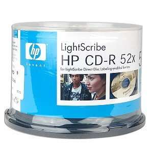  Hewlett Packard 52x LightScribe 700MB 80 Min CD R Media 