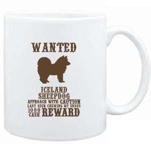 Mug White  Wanted Iceland Sheepdog   $1000 Cash Reward 