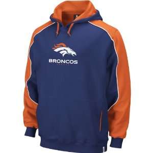  Reebok Denver Broncos Mens Arena Hooded Sweatshirt 
