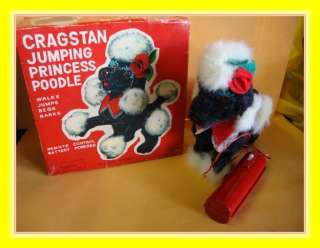 Vintage Cragstan Jumping Princess Poodle,W/ Box  